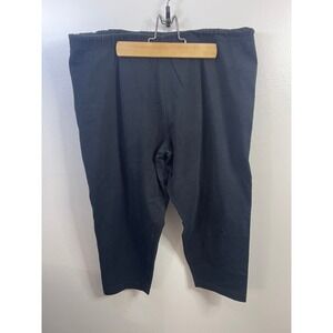 Danskin Black Athletic Capris Pants Women's 2X Plus Size Cropped Leggings